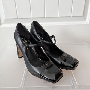 Circus by Sam Edelman Black Mary Jane Block Heel Pumps